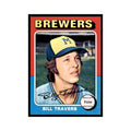 1975 Topps Bill Travers RC Brewers #488