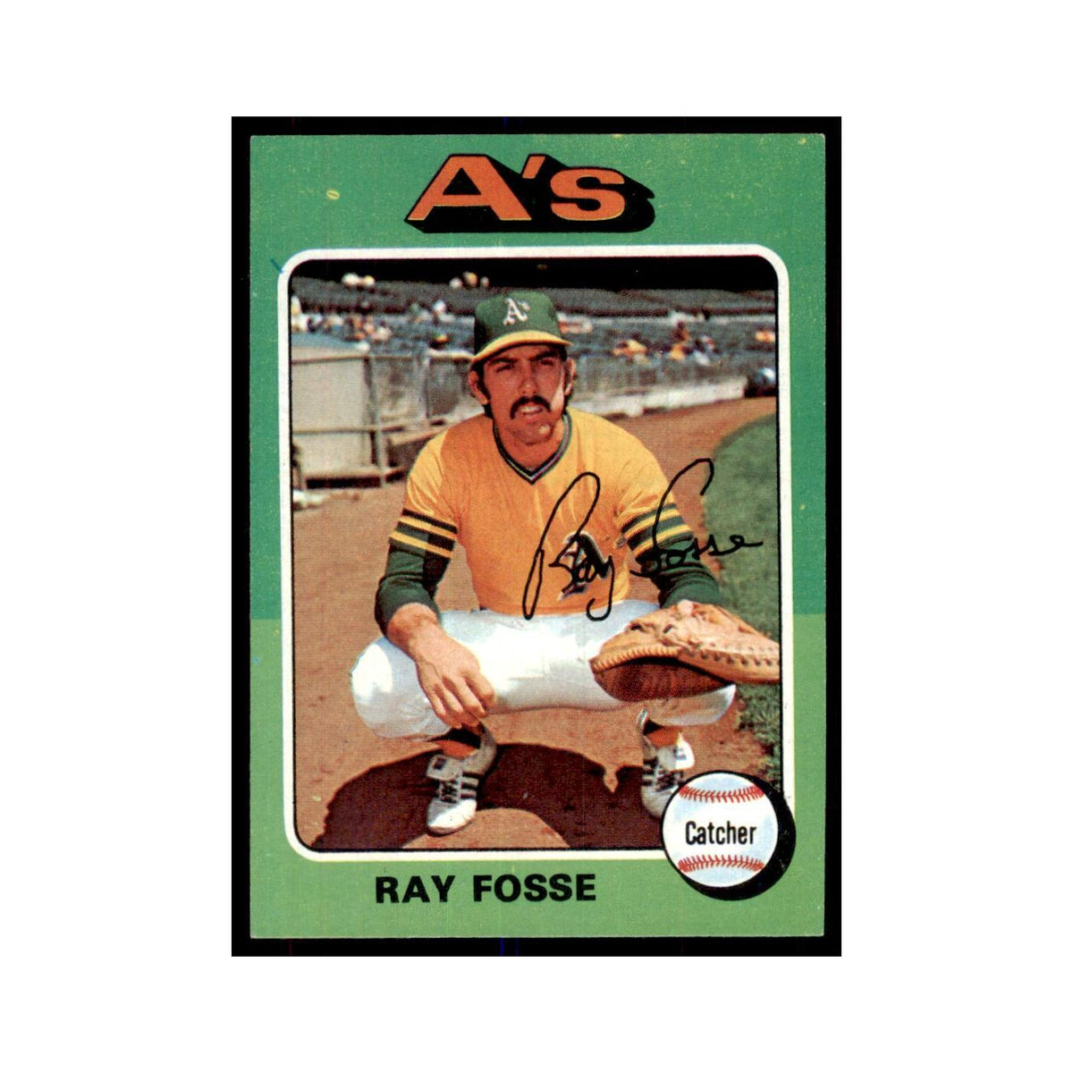 1975 Topps Ray Fosse Athletics #486