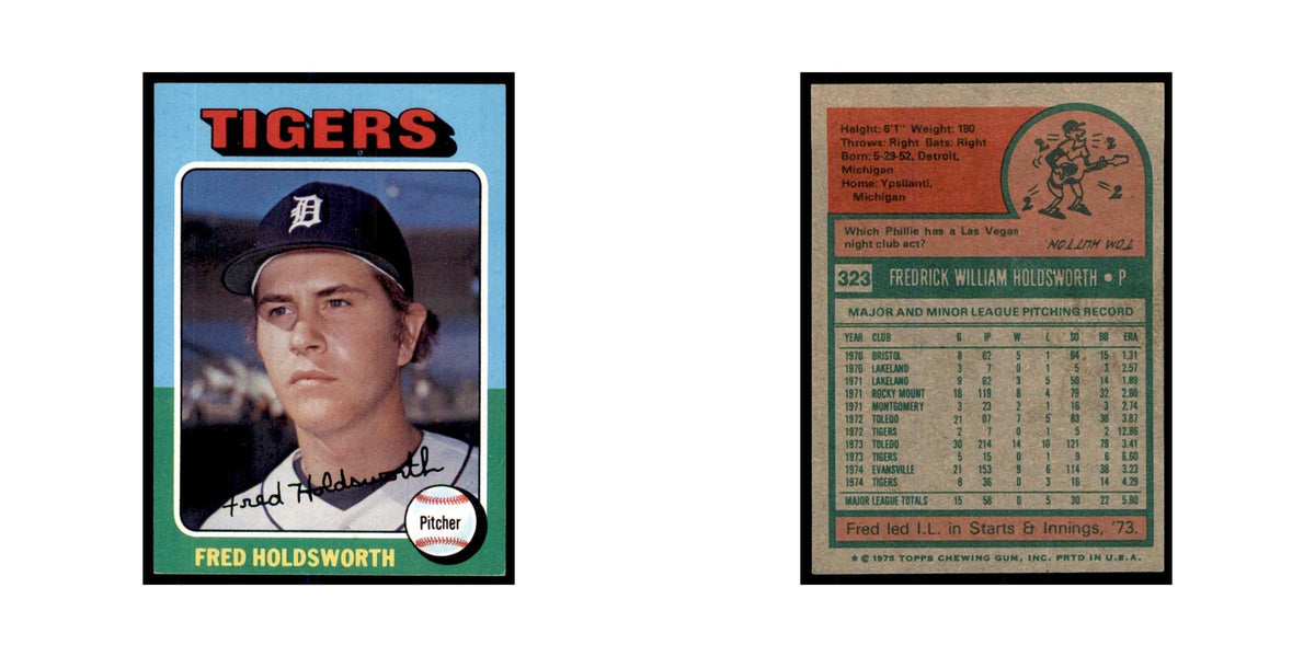 1975 Topps Fred Holdsworth Tigers #323