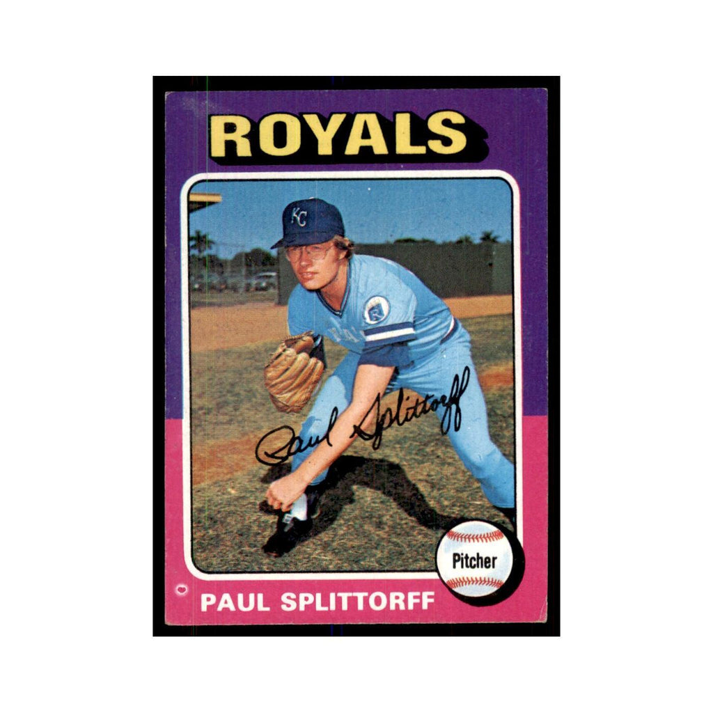1975 Topps Paul Splittorff Royals #340