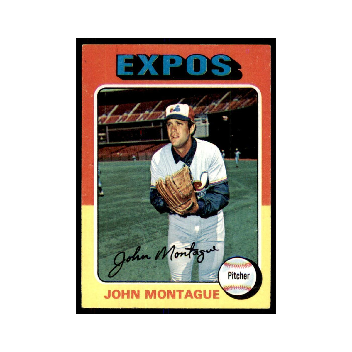 1975 Topps John Montague RC Montreal Expos #405