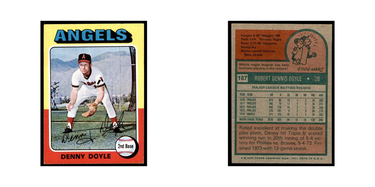 1975 Topps Denny Doyle Angels #187