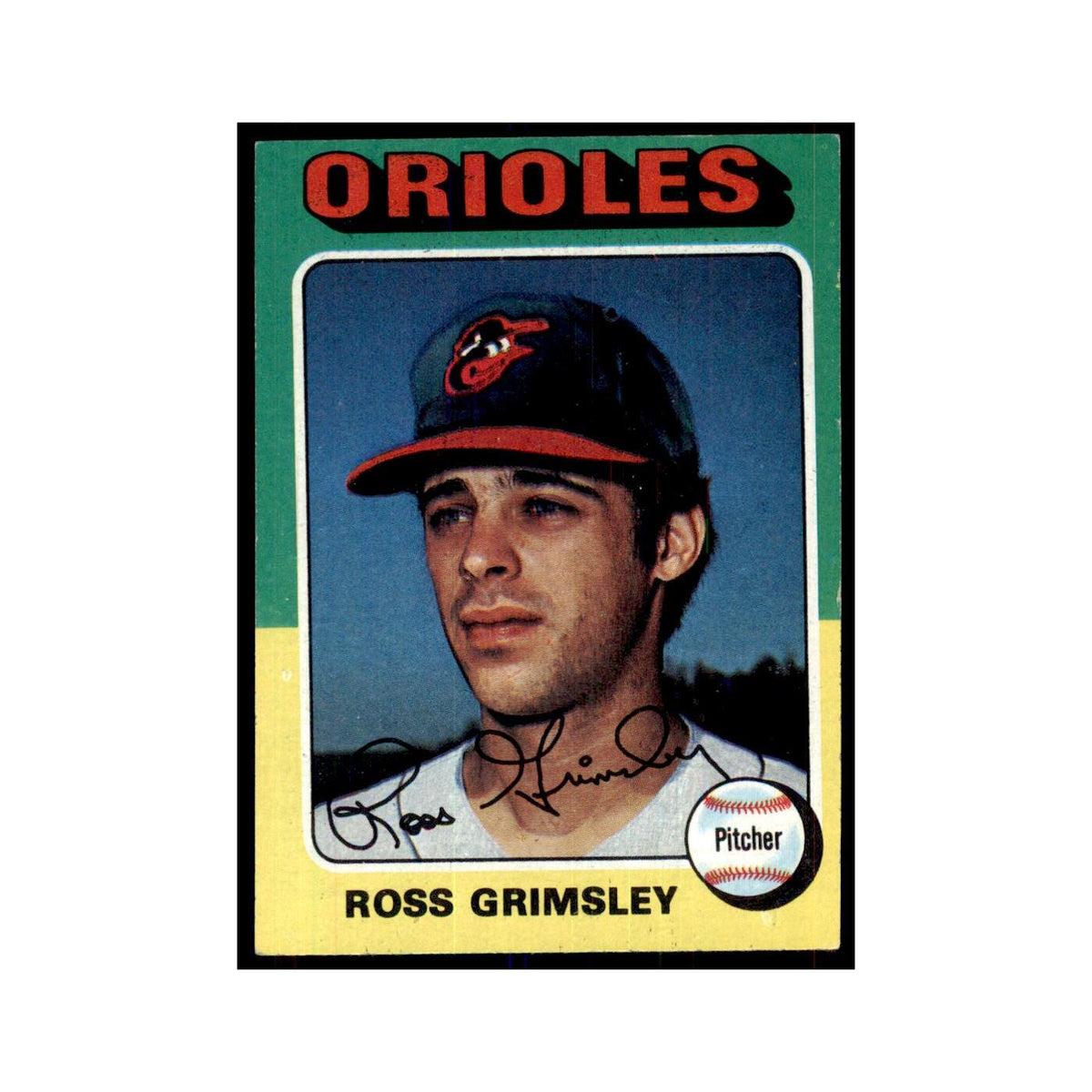 1975 Topps Ross Grimsley Orioles #458