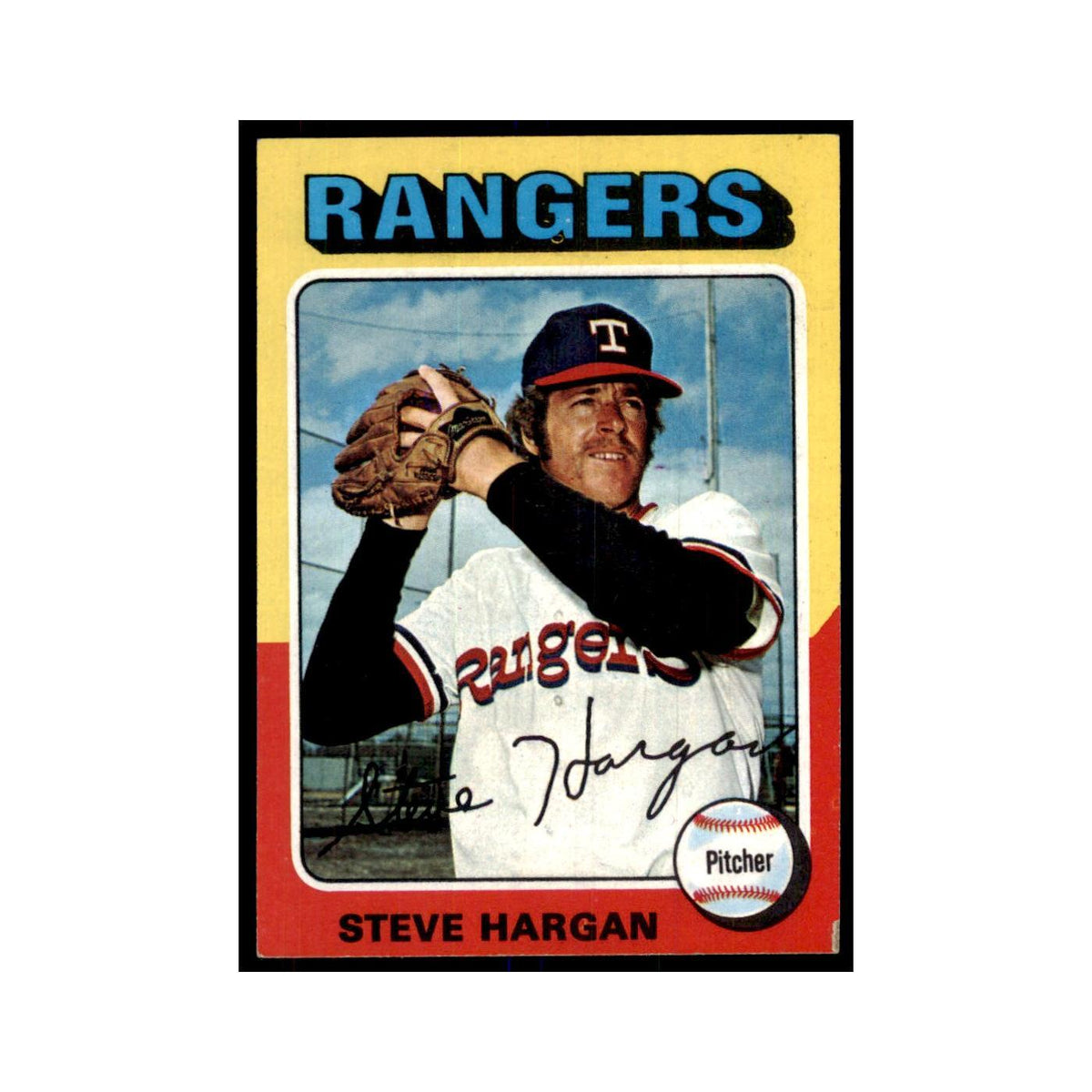1975 Topps Steve Hargan Rangers #362
