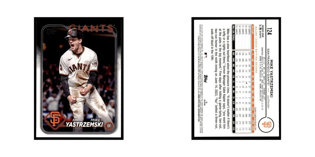 2024 Topps Series 1 Mike Yastrzemski Giants #124
