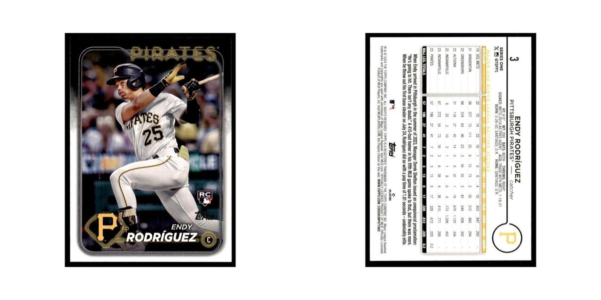 2024 Topps Series 1 Endy Rodriguez RC Pirates #3