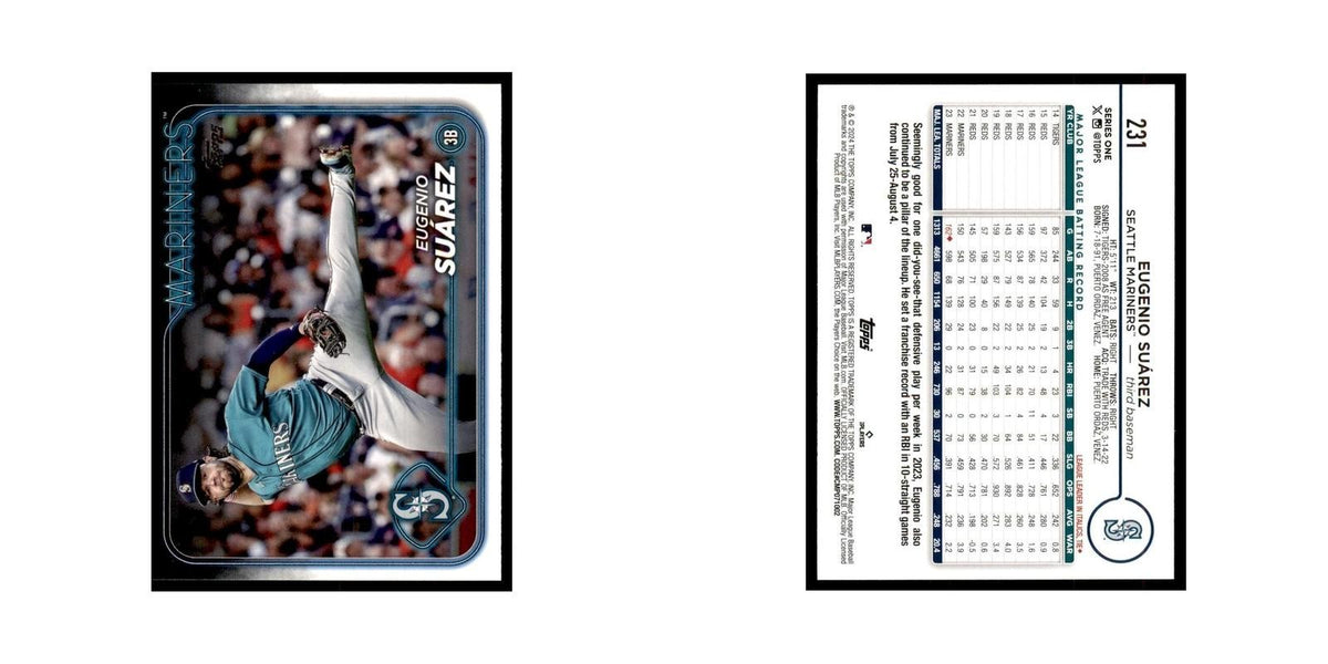 2024 Topps Series 1 Eugenio Suarez 1 Mariners #231