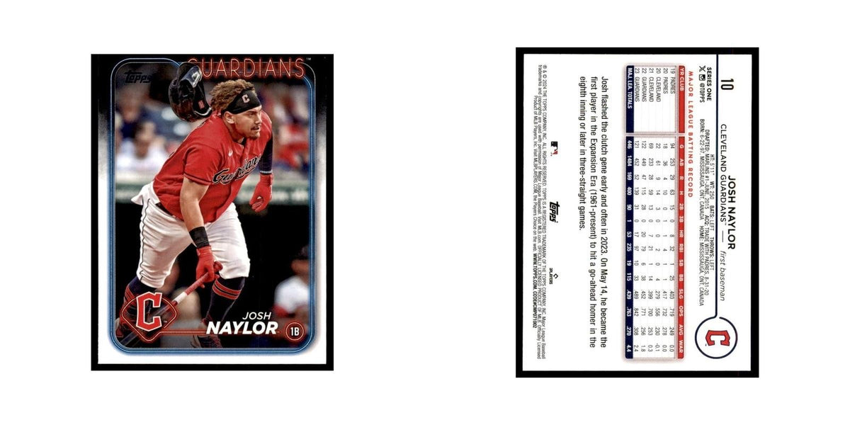 2024 Topps Series 1 Josh Naylor RC Guardians #10
