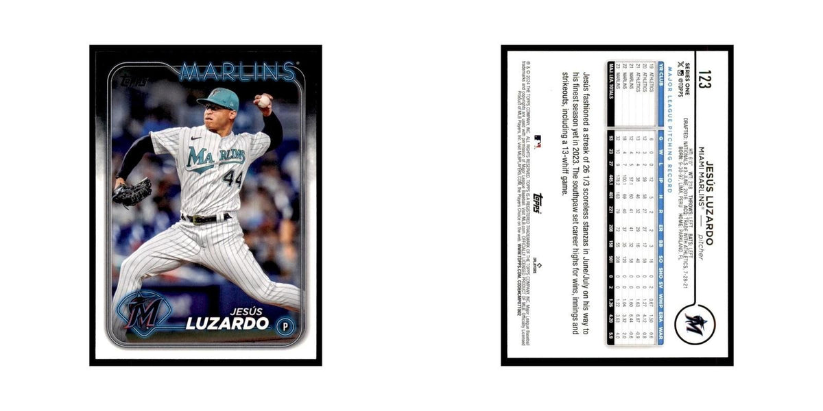 2024 Topps Series 1 Jesus Luzardo 1 Marlins #123