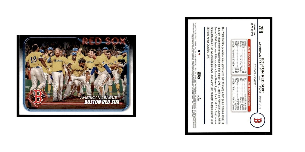 2024 Topps Series 1 Boston Red Sox Red Sox #288