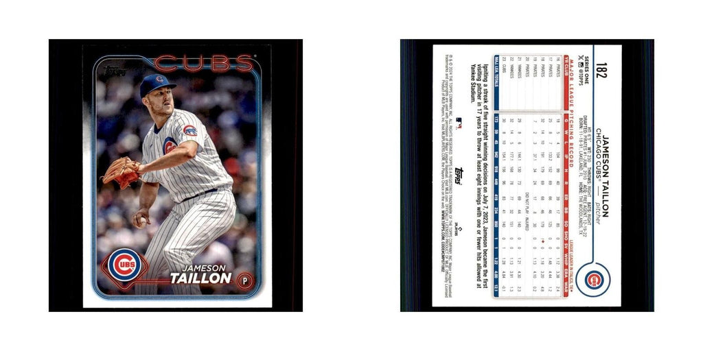 2024 Topps Series 1 Jameson Taillon Cubs #182