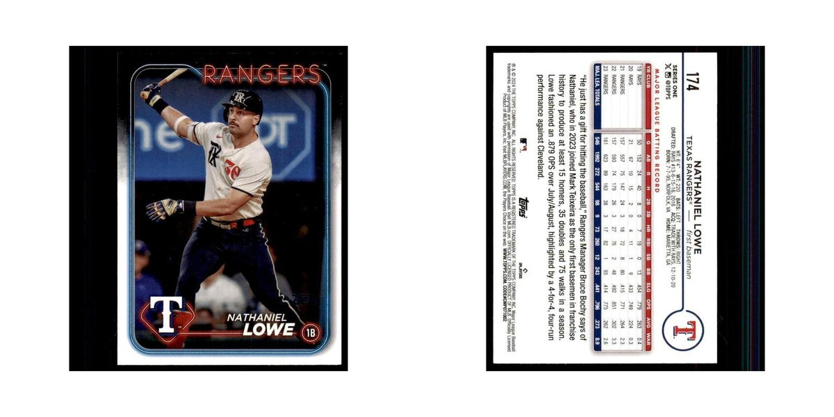 2024 Topps Series 1 Nathaniel Lowe Rangers #174