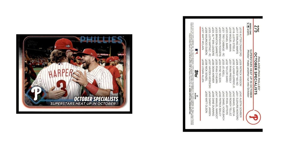 2024 Topps Series 1 Bryce Harper Phillies #275