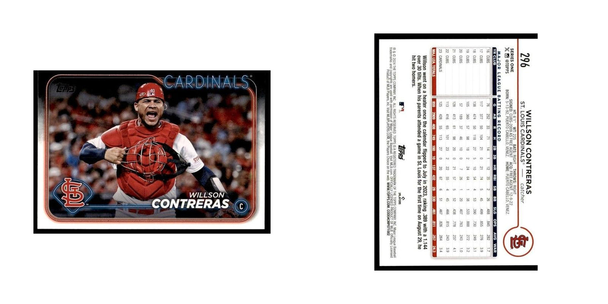 2024 Topps Series 1 Willson Contreras Cardinals #296