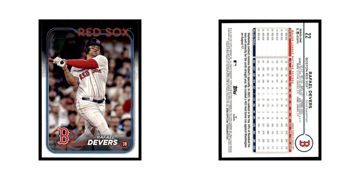 2024 Topps Series 1 Rafael Devers Red Sox #22
