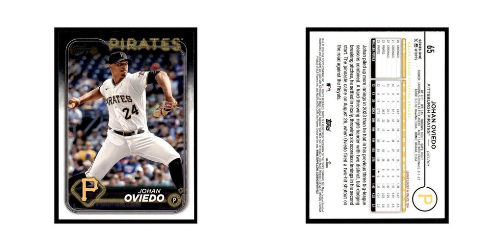 2024 Topps Series 1 Johan Oviedo Pirates #65