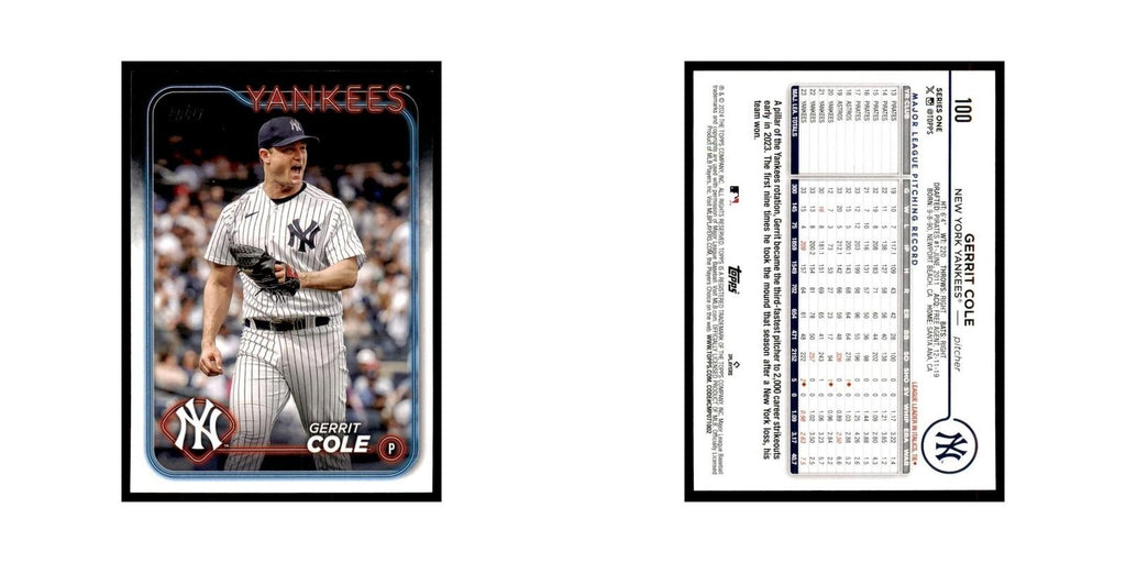 2024 Topps Series 1 Gerrit Cole Yankees #100