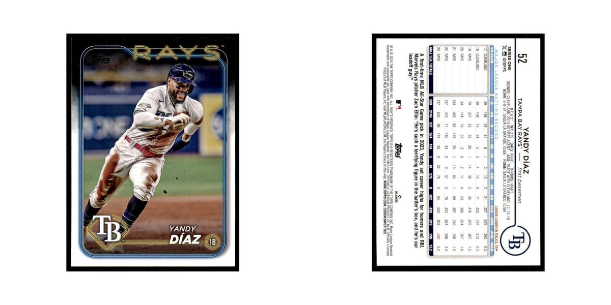 2024 Topps Series 1 Yandy Diaz 1 Rays #52