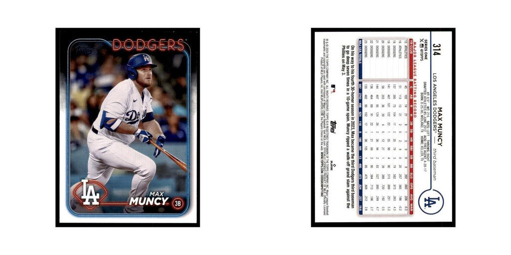 2024 Topps Series 1 Max Muncy Dodgers #314