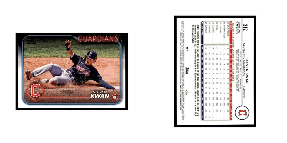 2024 Topps Series 1 Steven Kwan Guardians #312