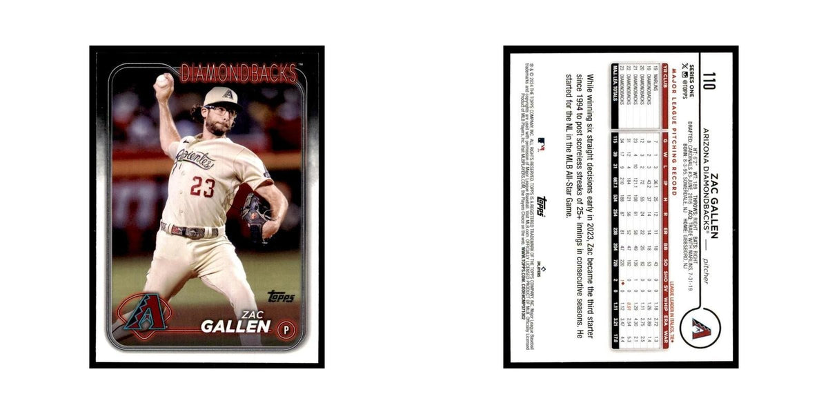 2024 Topps Series 1 Zac Gallen Diamondbacks #110