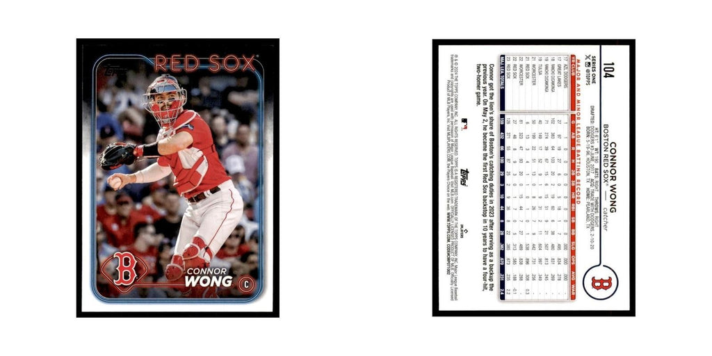 2024 Topps Series 1 Connor Wong Red Sox #104