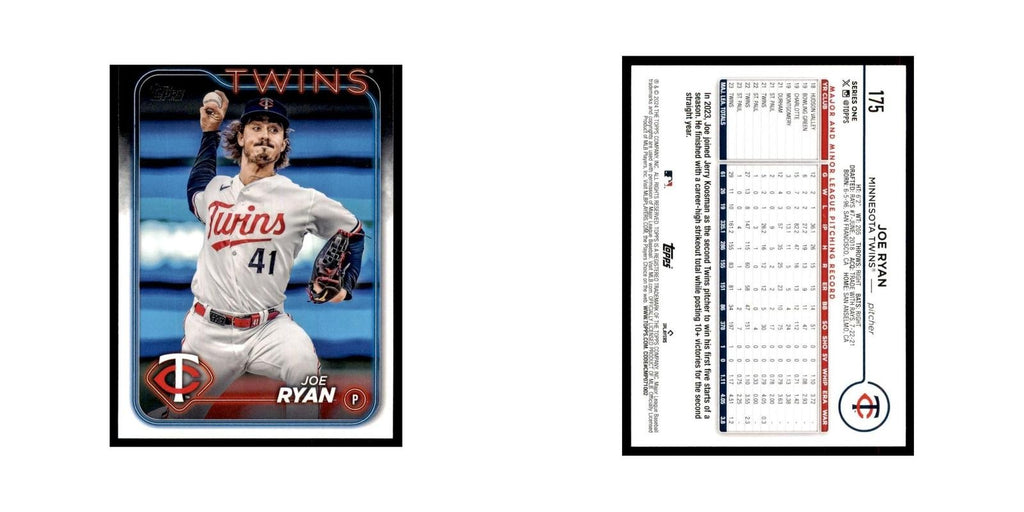2024 Topps Series 1 Joe Ryan Twins #175