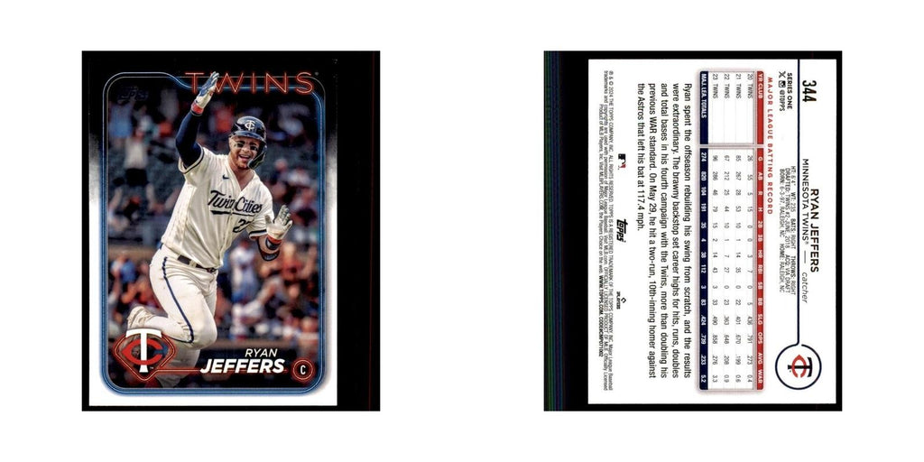 2024 Topps Series 1 Ryan Jeffers Twins #344