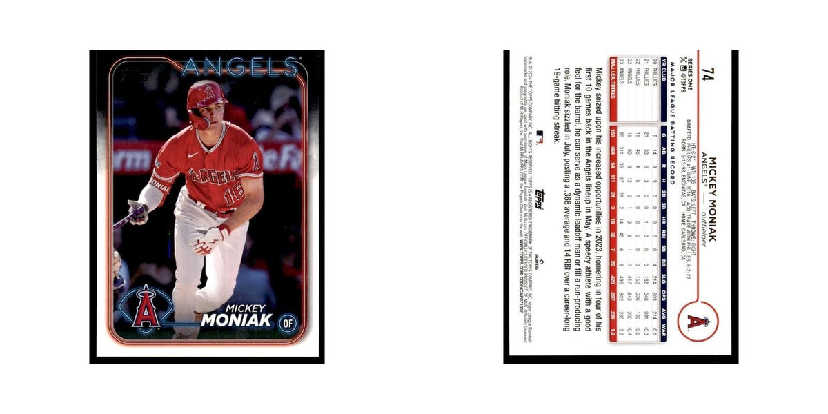 2024 Topps Series 1 Mickey Moniak Angels #74
