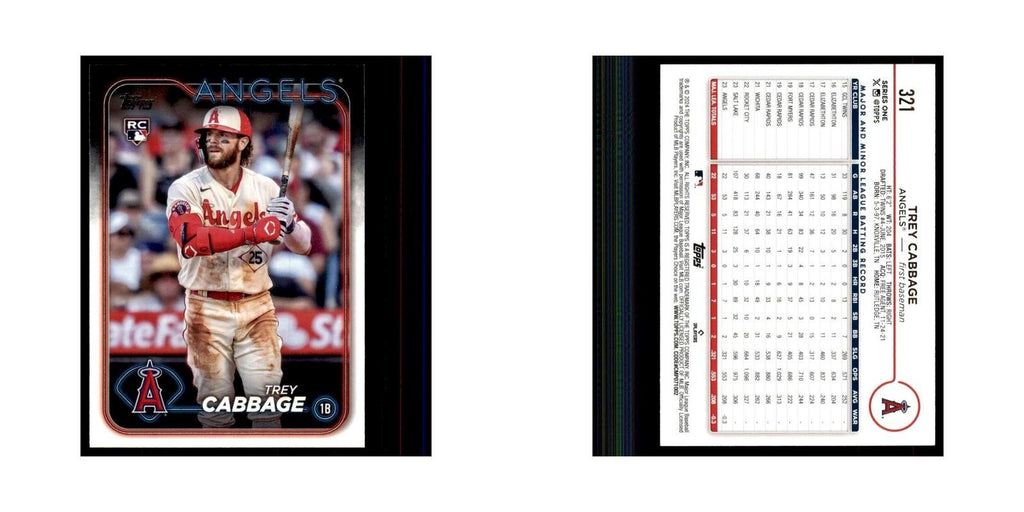 2024 Topps Series 1 Trey Cabbage RC Angels #321