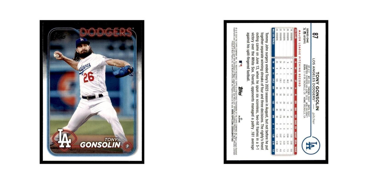 2024 Topps Series 1 Tony Gonsolin Dodgers #87