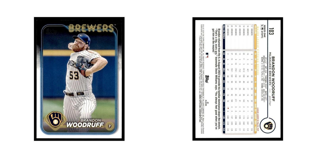 2024 Topps Series 1 Brandon Woodruff Brewers #103