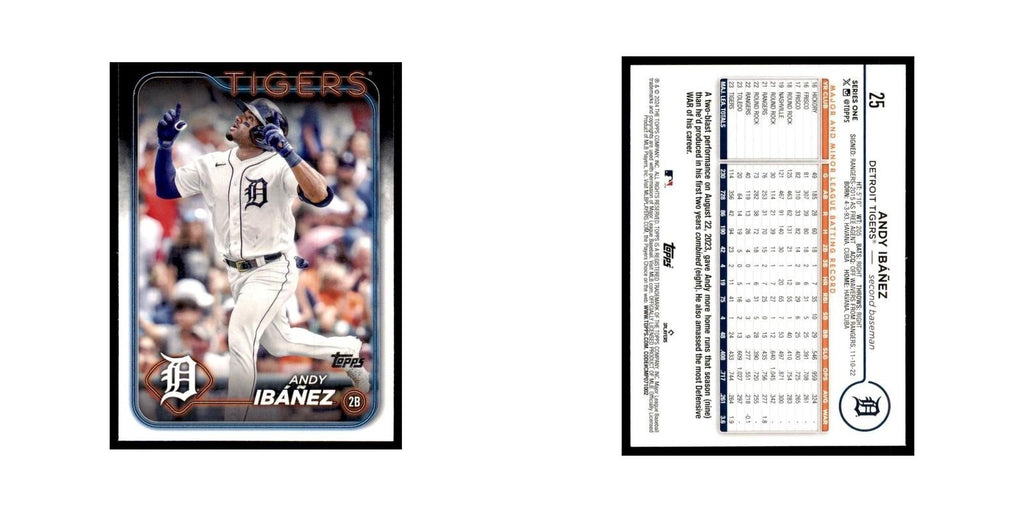 2024 Topps Series 1 Andy Ibanez 1 Tigers #25