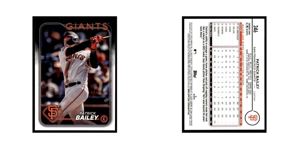 2024 Topps Series 1 Patrick Bailey Giants #346