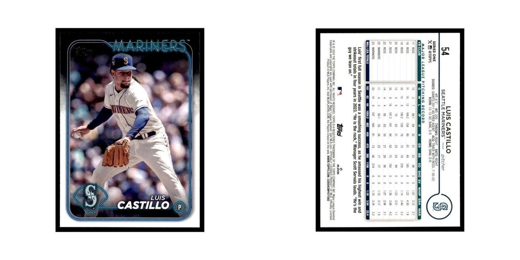 2024 Topps Series 1 Luis Castillo Mariners #54