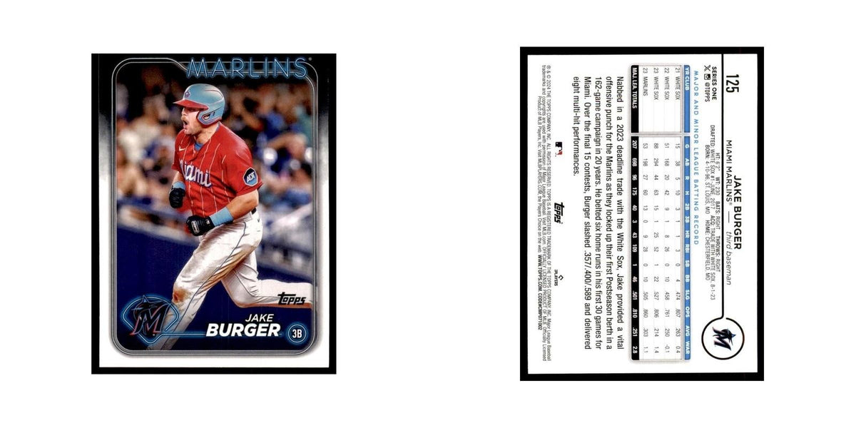 2024 Topps Series 1 Jake Burger Marlins #125