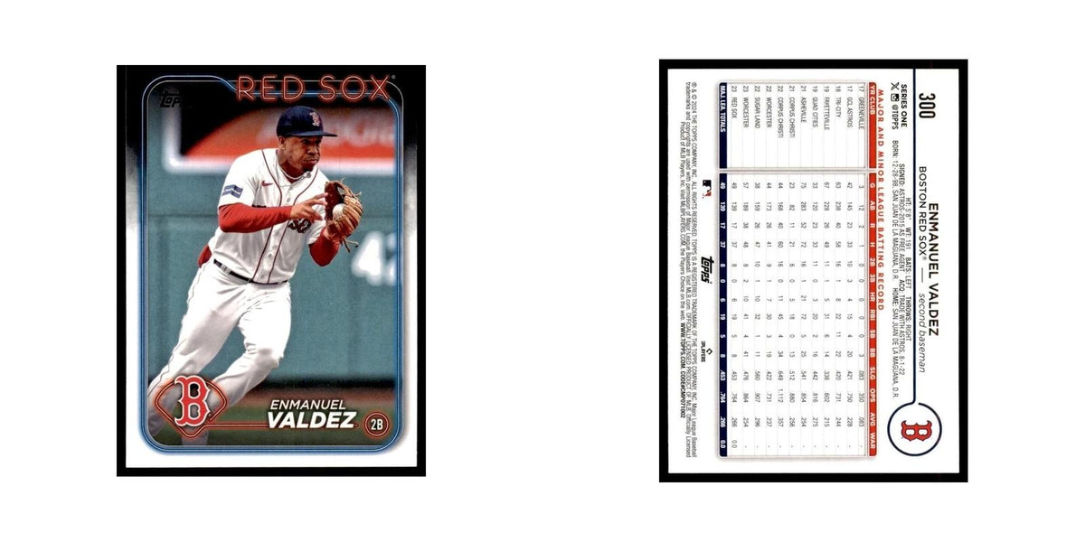 2024 Topps Series 1 Enmanuel Valdez Red Sox #300