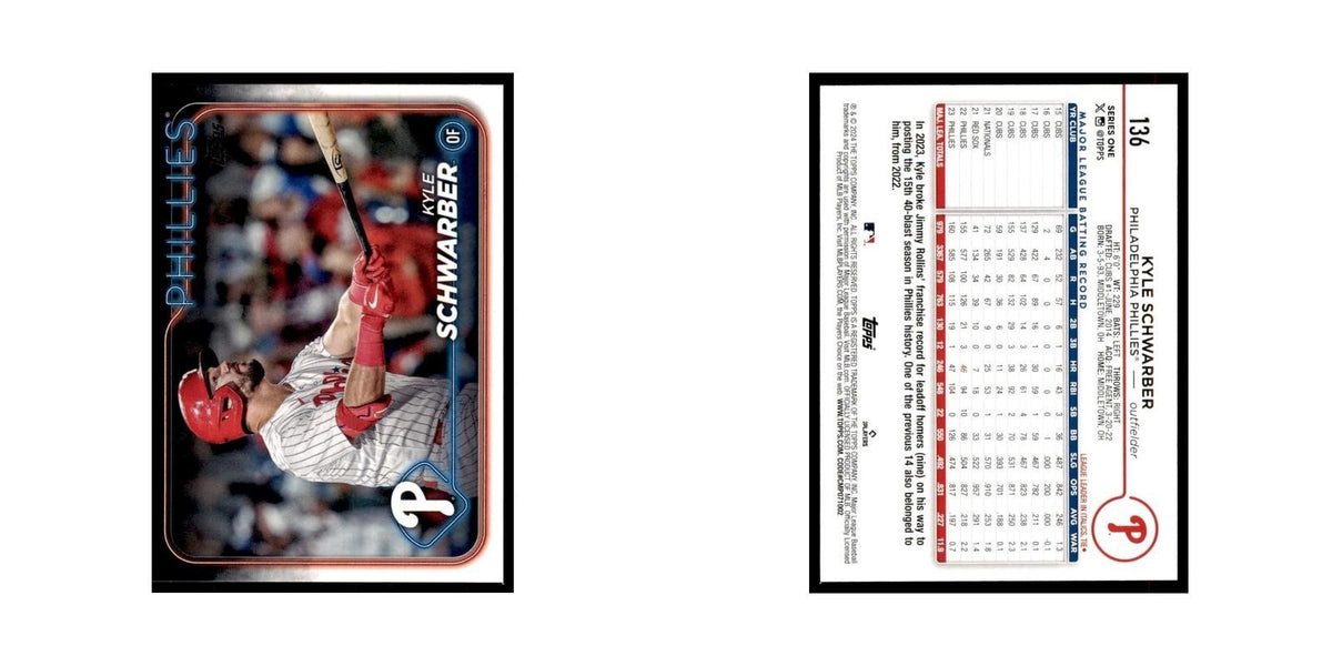 2024 Topps Series 1 Kyle Schwarber Phillies #136
