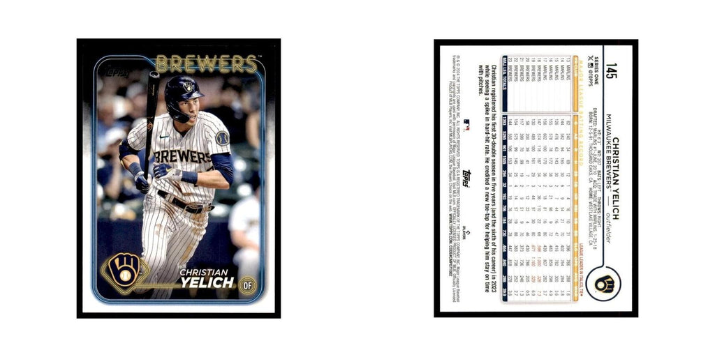 2024 Topps Series 1 Christian Yelich Brewers #145