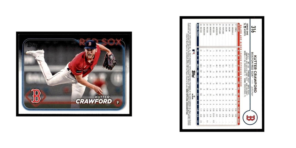 2024 Topps Series 1 Kutter Crawford Red Sox #316