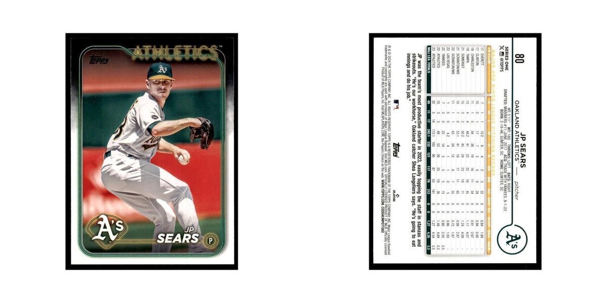2024 Topps Series 1 JP Sears Athletics #80