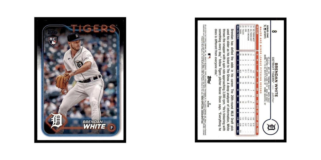 2024 Topps Series 1 Brendan White RC Tigers #8