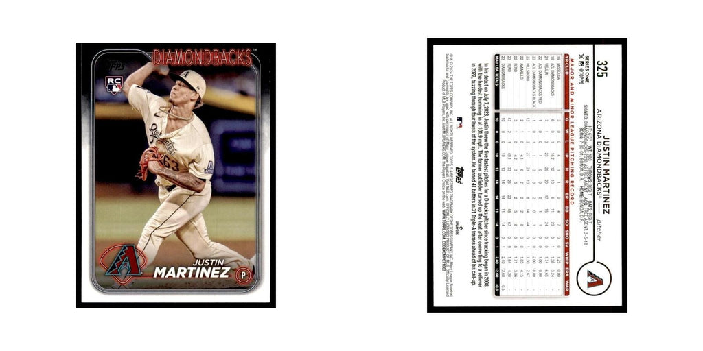2024 Topps Series 1 Justin Martinez RC Diamondbacks #325