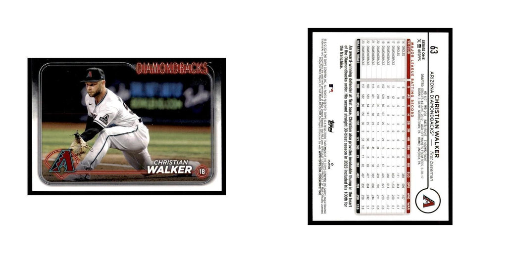 2024 Topps Series 1 Christian Walker Diamondbacks #63