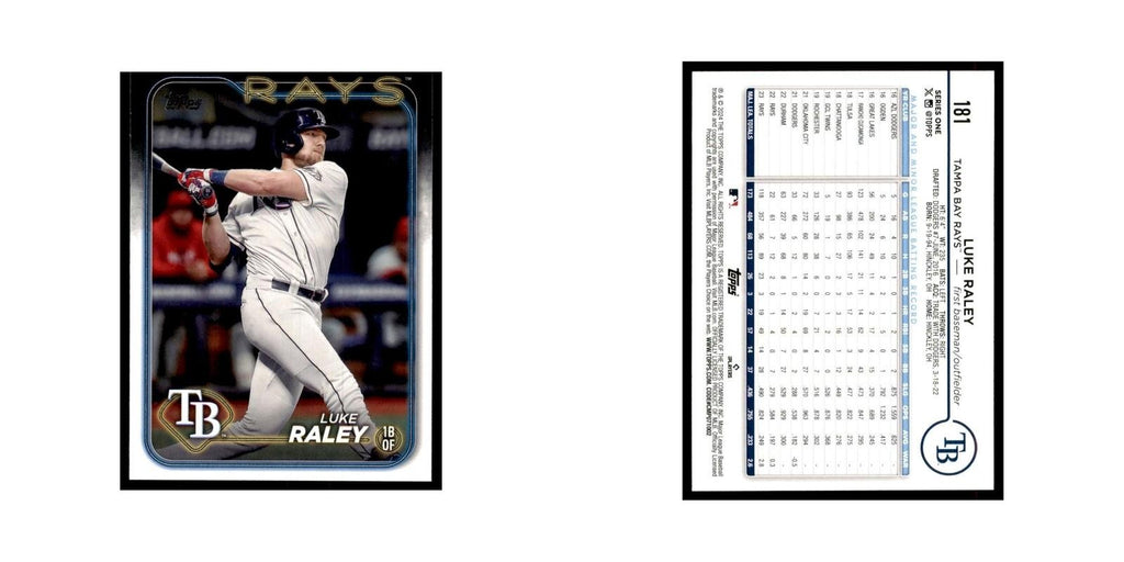 2024 Topps Series 1 Luke Raley Rays #181