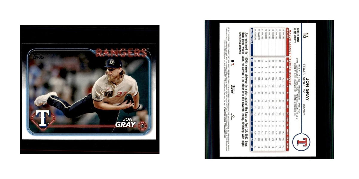 2024 Topps Series 1 Jon Gray Rangers #16