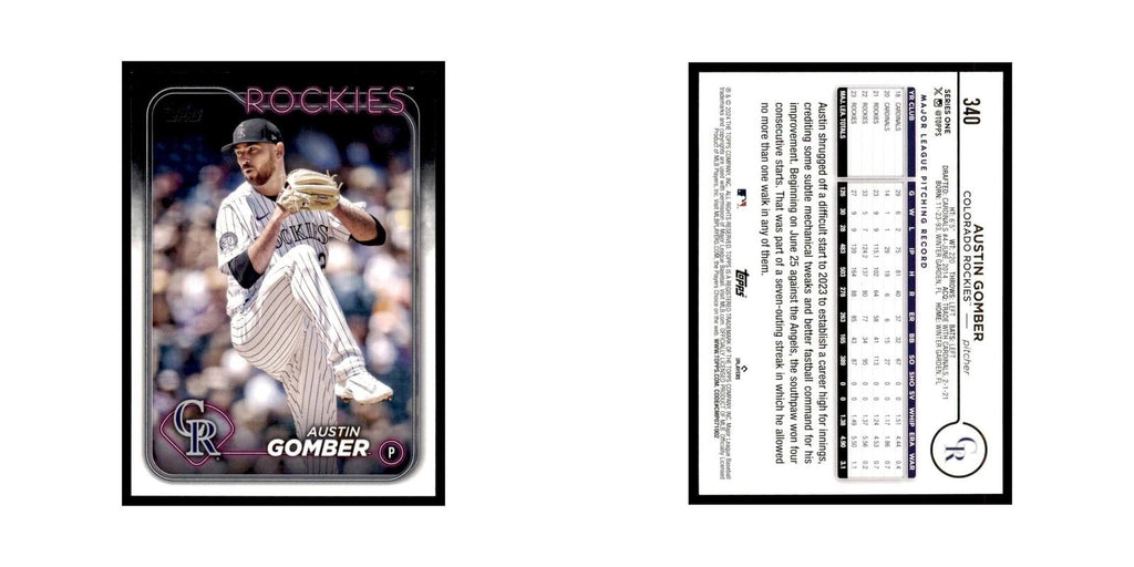 2024 Topps Series 1 Austin Gomber Rockies #340