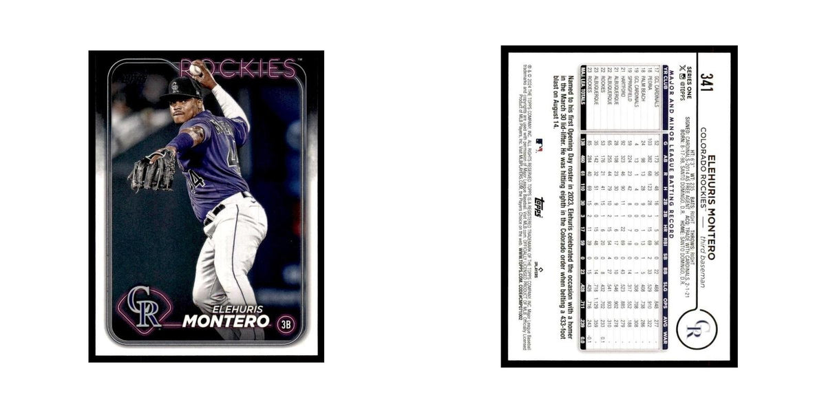 2024 Topps Series 1 Elehuris Montero Rockies #341