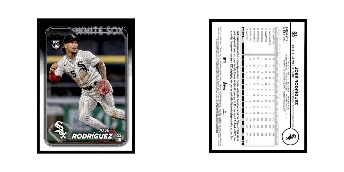 2024 Topps Series 1 Jose Rodriguez RC 1 White Sox #86