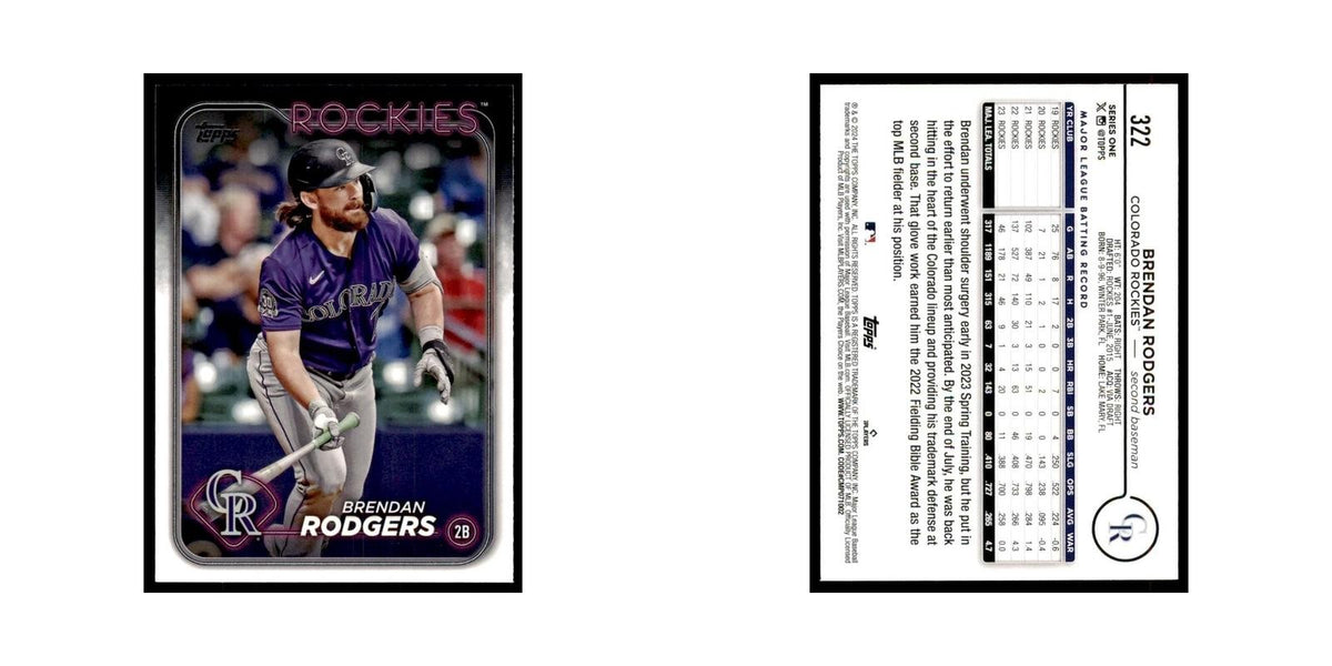 2024 Topps Series 1 Brendan Rodgers Rockies #322